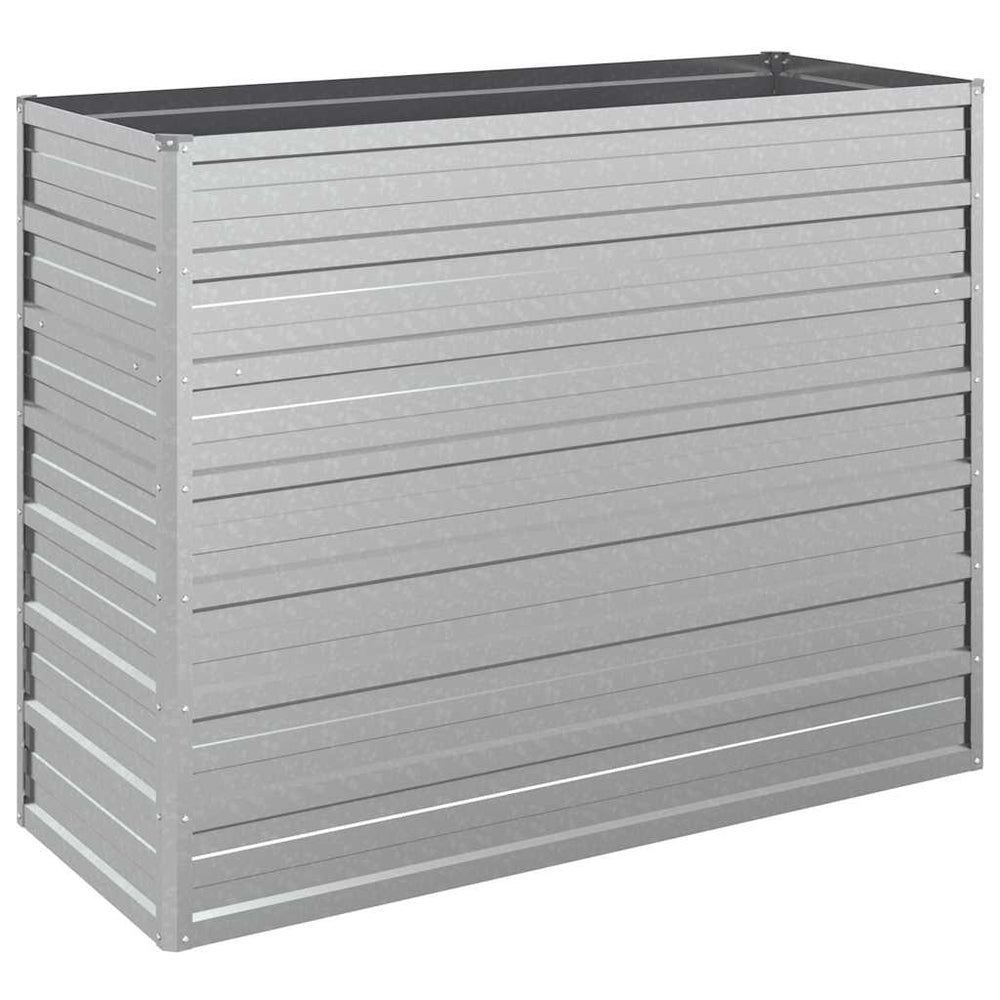 vidaXL Carré potager surélevé de jardin 100x40x77 cm en acier galvanisé Argenté