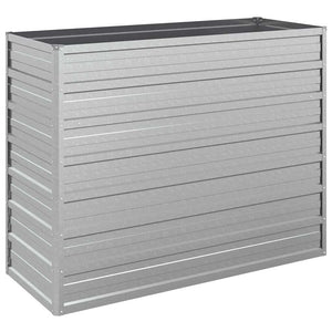 Garten-Hochbeet 100x40x77 cm Verzinkter Stahl Silber
