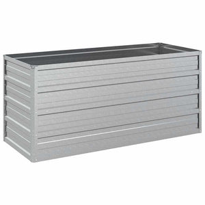 Garten-Hochbeet 100x40x45 cm Verzinkter Stahl Silber
