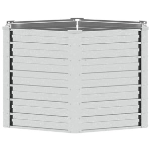 vidaXL Carré potager de jardin 129x77 cm Acier galvanisé Argenté
