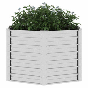 vidaXL Carré potager de jardin 129x77 cm Acier galvanisé Argenté
