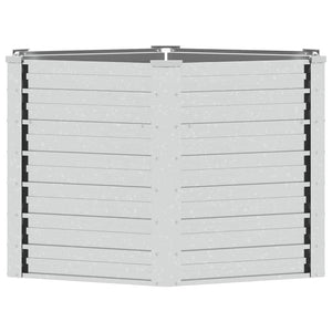 vidaXL Carré potager de jardin 129x77 cm Acier galvanisé Argenté