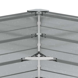 vidaXL Carré potager de jardin 129x77 cm Acier galvanisé Argenté