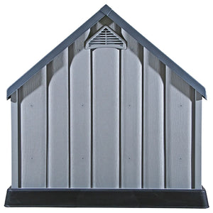 vidaXL Niche pour chien Gris 92x87x91 cm Plastique