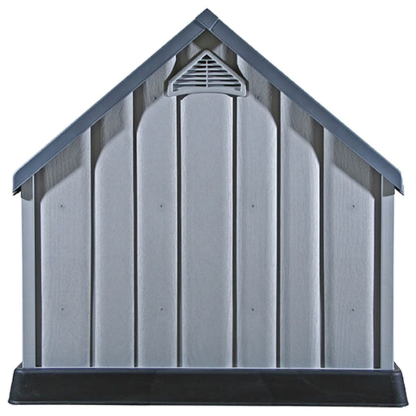 vidaXL Niche pour chien Gris 92x87x91 cm Plastique