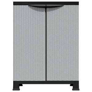 vidaXL Armoire en plastique 68x39x92 cm design rotin