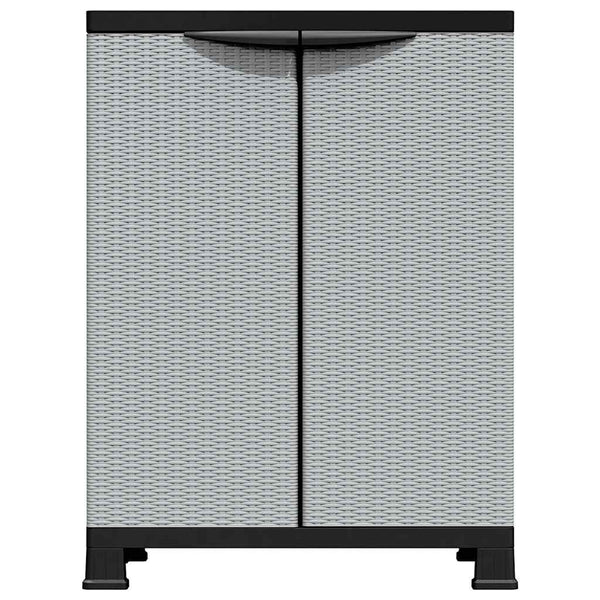vidaXL Armoire en plastique 68x39x92 cm design rotin