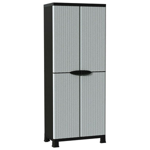 Kunststoffschrank Rattan-Design, 171,5 cm hoch