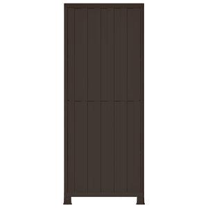 Kunststoffschrank Rattan-Design, 171,5 cm hoch