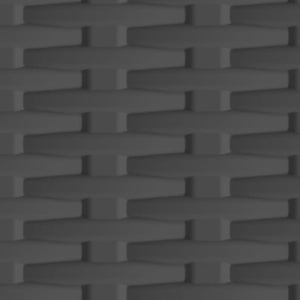 Kunststoffschrank Rattan-Design, 171,5 cm hoch