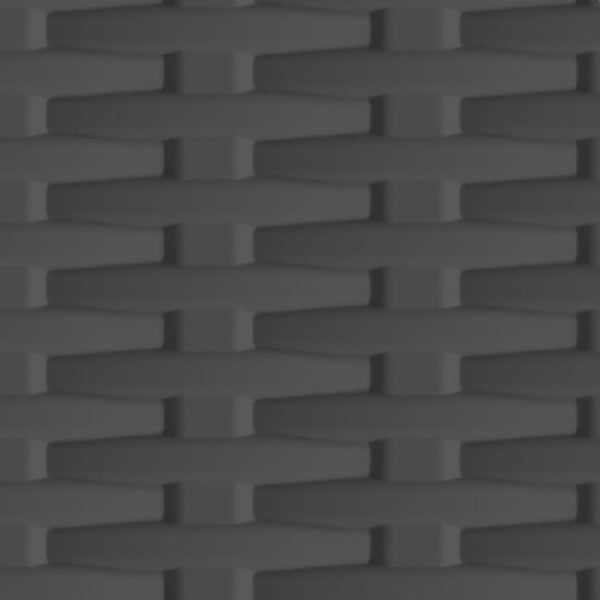 Kunststoffschrank Rattan-Design, 171,5 cm hoch