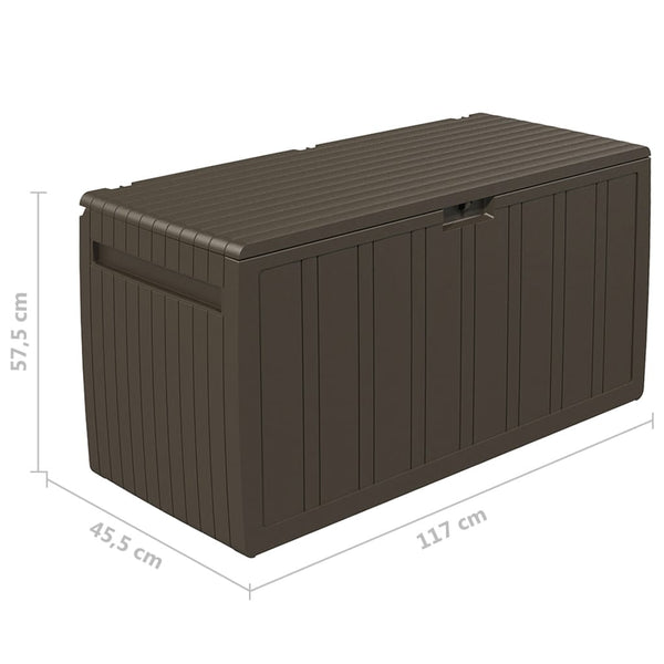 Kissenbox Braun 270L - Aufbewahrungsbox
