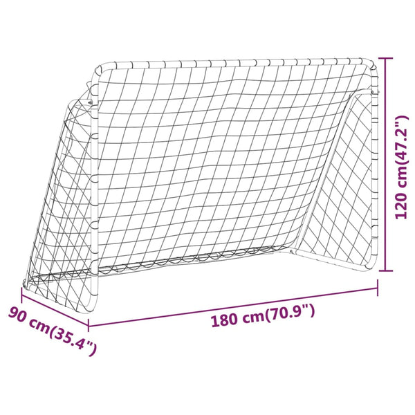 Fußballtor mit Netz 180x90x120 cm