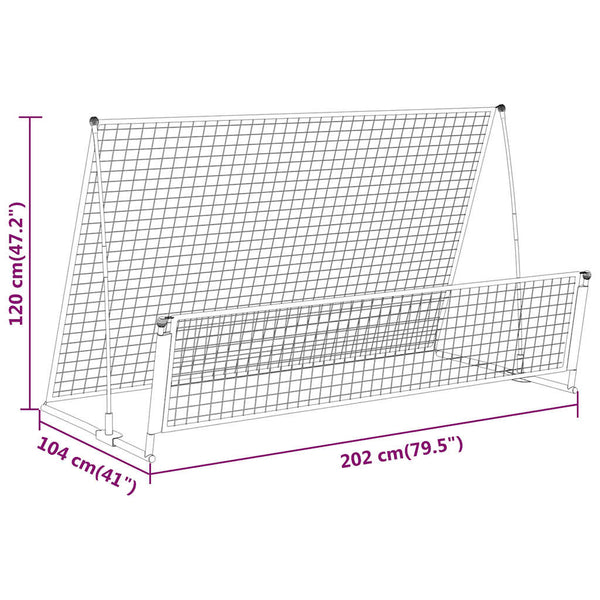 2-in-1 Rebounder & Fußballtor
