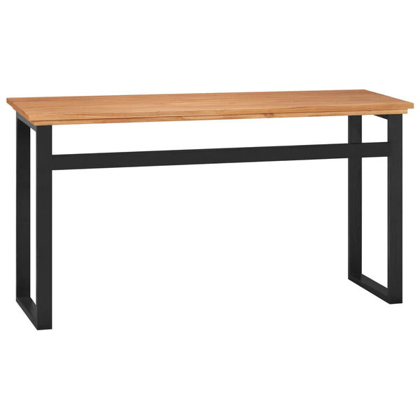 Massivholz Schreibtisch Teak 120x45 cm