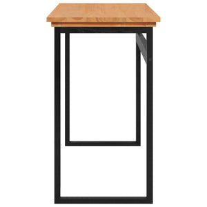Massivholz Schreibtisch Teak 120x45 cm
