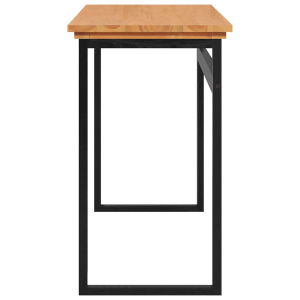 Massivholz Schreibtisch Teak 120x45 cm