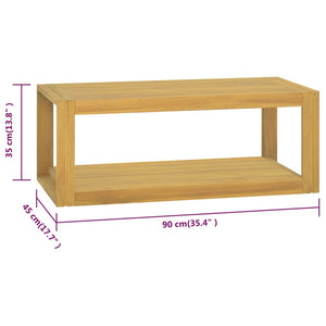 Teak Badregal Wandmontage 90x45 cm
