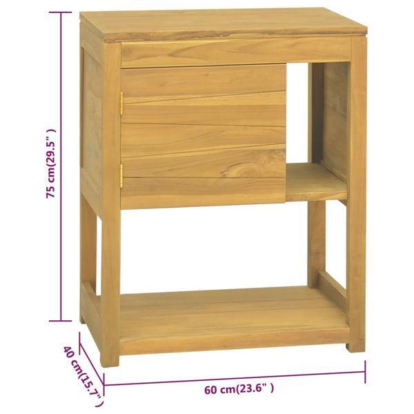 Teak Badschrank 60x40x75 cm