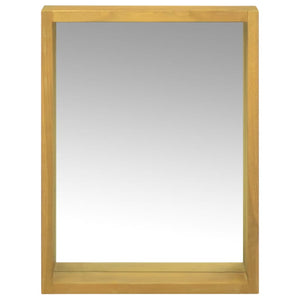 vidaXL Armoire de toilette 30x10x40 cm en teck massif