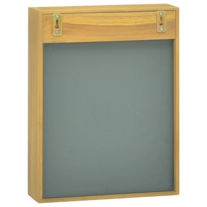 vidaXL Armoire de toilette 30x10x40 cm en teck massif