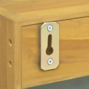 vidaXL Armoire de toilette 30x10x40 cm en teck massif