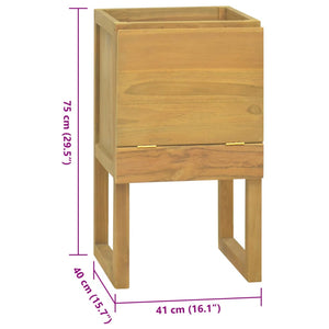 Teak Badschrank Massivholz 41x40x75 cm