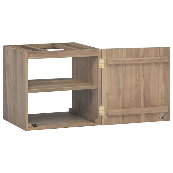 Teak Wand-Badschrank 46 cm