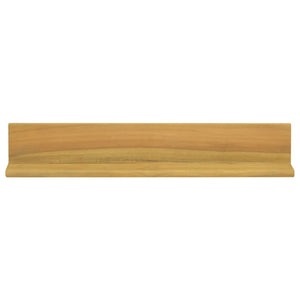 2er Set Wandregale aus massivem Teakholz 60cm