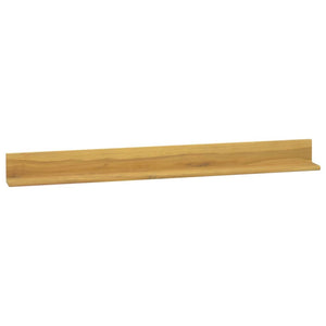 Massivholz Teak Wandregale, 2er Set