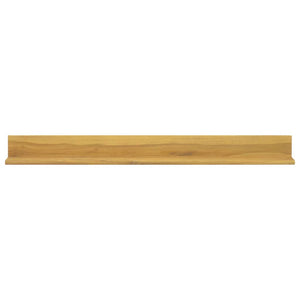 Massivholz Teak Wandregale, 2er Set