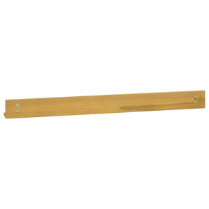 Massivholz Teak Wandregale, 2er Set