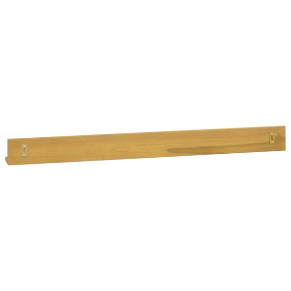 Massivholz Teak Wandregale, 2er Set