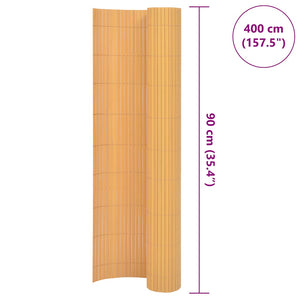 Gartenzaun Doppelseitig 90x400 cm Gelb