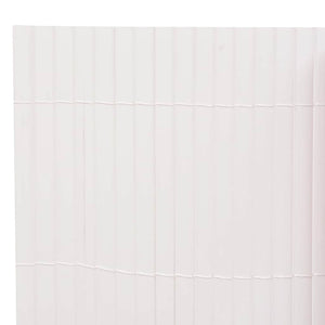 Gartenzaun Doppelseitig 110x300 cm Weiß