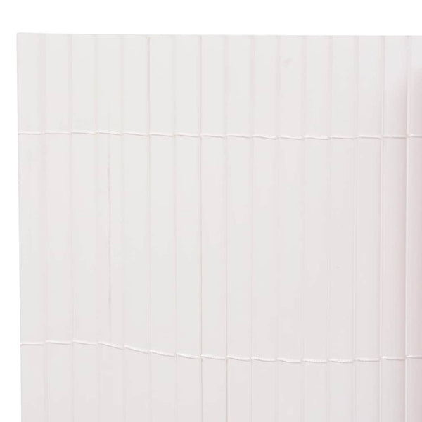 Gartenzaun Doppelseitig 110x300 cm Weiß