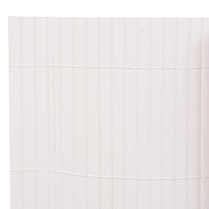 Gartenzaun Doppelseitig 110x500 cm Weiß