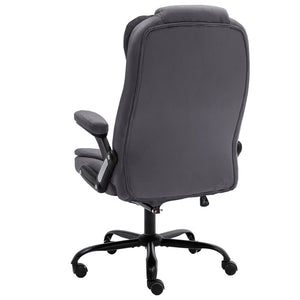 Bürostuhl Dunkelgrau Samt