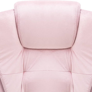 vidaXL Chaise de bureau velours rose