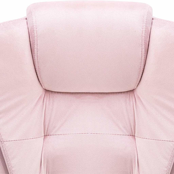 Massage-Bürostuhl Rosa Samt