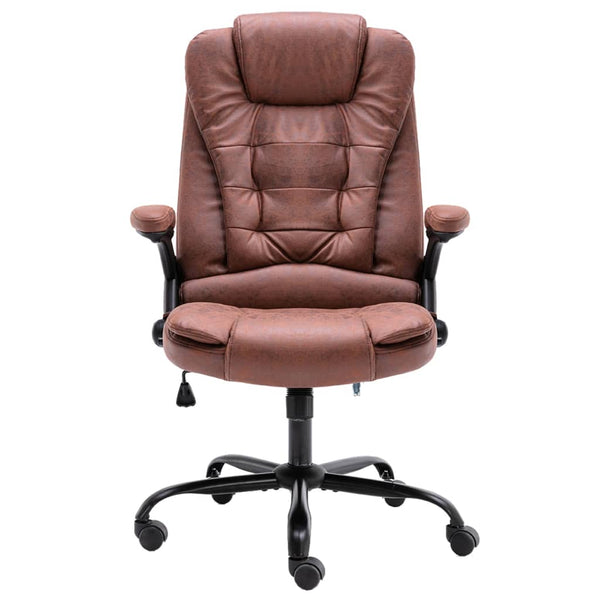 Bürostuhl Hellbraun Wildleder-Optik
