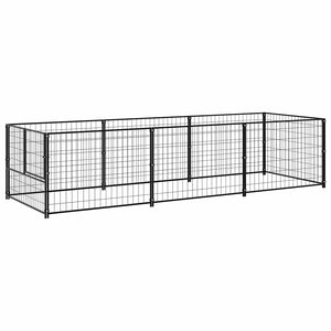 Hundezwinger Schwarz 3 m² Stahl