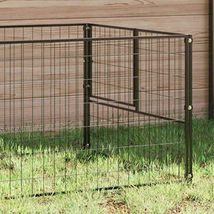 Hundezwinger Schwarz 4 m² Stahl