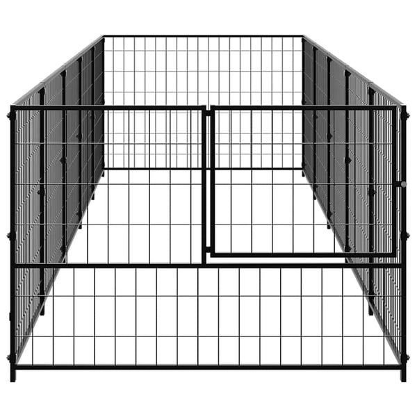 Hundezwinger Schwarz 5 m² Stahl