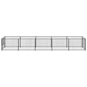 Hundezwinger Schwarz 5 m² Stahl
