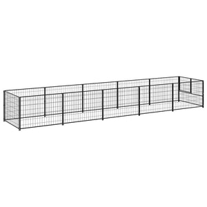 Hundezwinger Schwarz 5 m² Stahl