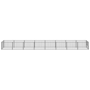 Hundezwinger Schwarz 8 m² Stahl