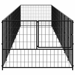 Hundezwinger Schwarz 9 m² Stahl