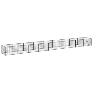 Hundezwinger Schwarz 9 m² Stahl