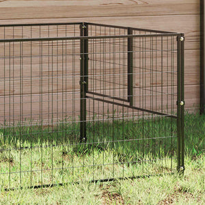 Hundezwinger Schwarz 10 m² Stahl